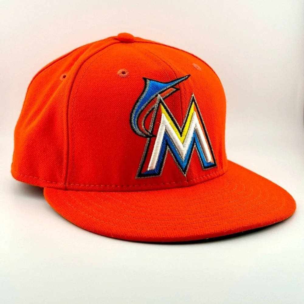 Miami Marlins Baseball New Era 59Fifty Cap/hat Size 7 1/8 Great condition!
